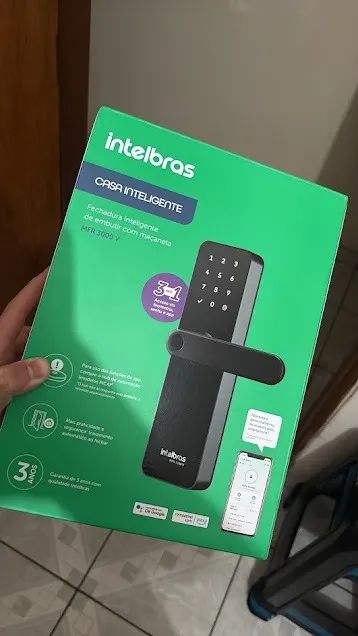 Fechadura Inteligente de Embutir Intelbras com Maçaneta
