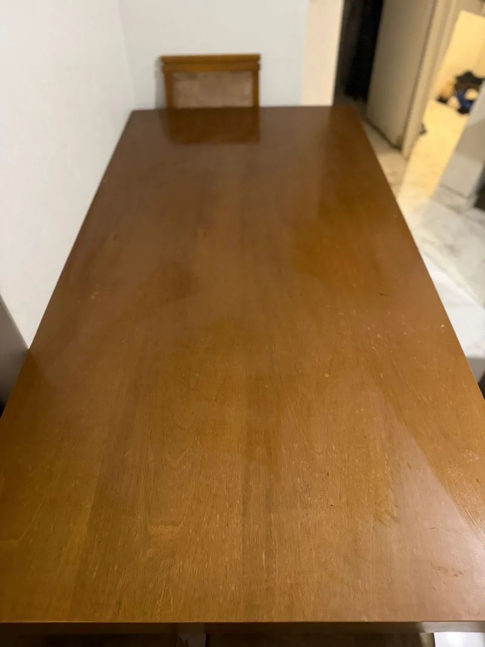 MESA DE MADEIRA 6 CADEIRAS 2m R$ 599,00 - Foto 3