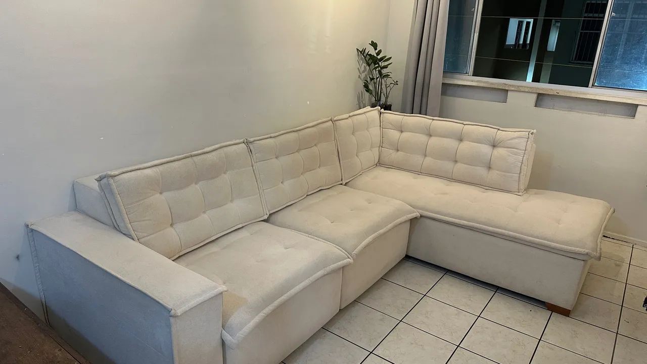 Vendo SOFÁ em L 2,70x2,00 (menos de um ano de uso) - Foto 5