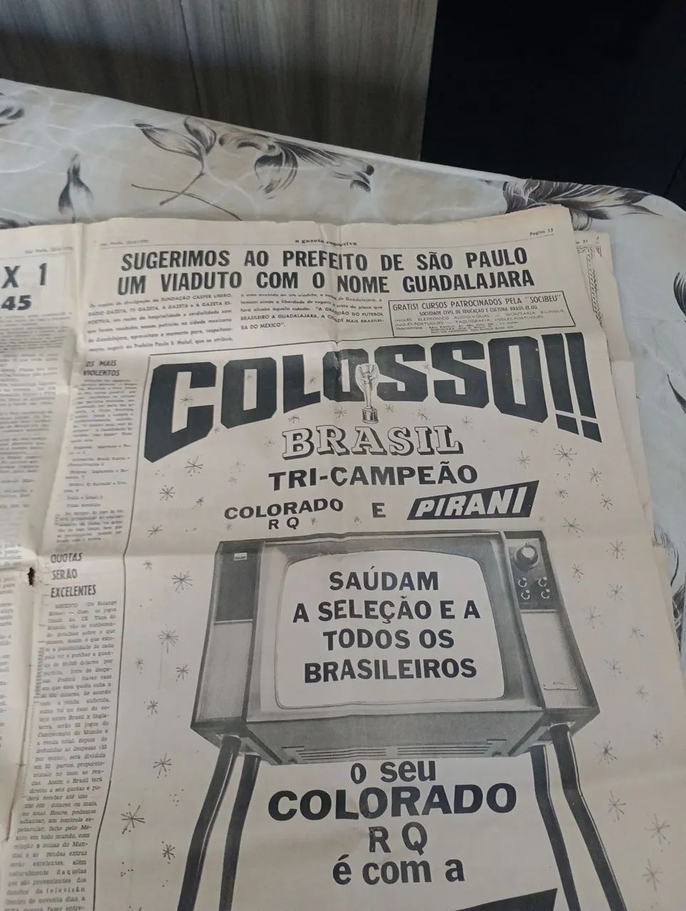 Jornal da copa do mundo 1970 - Foto 4