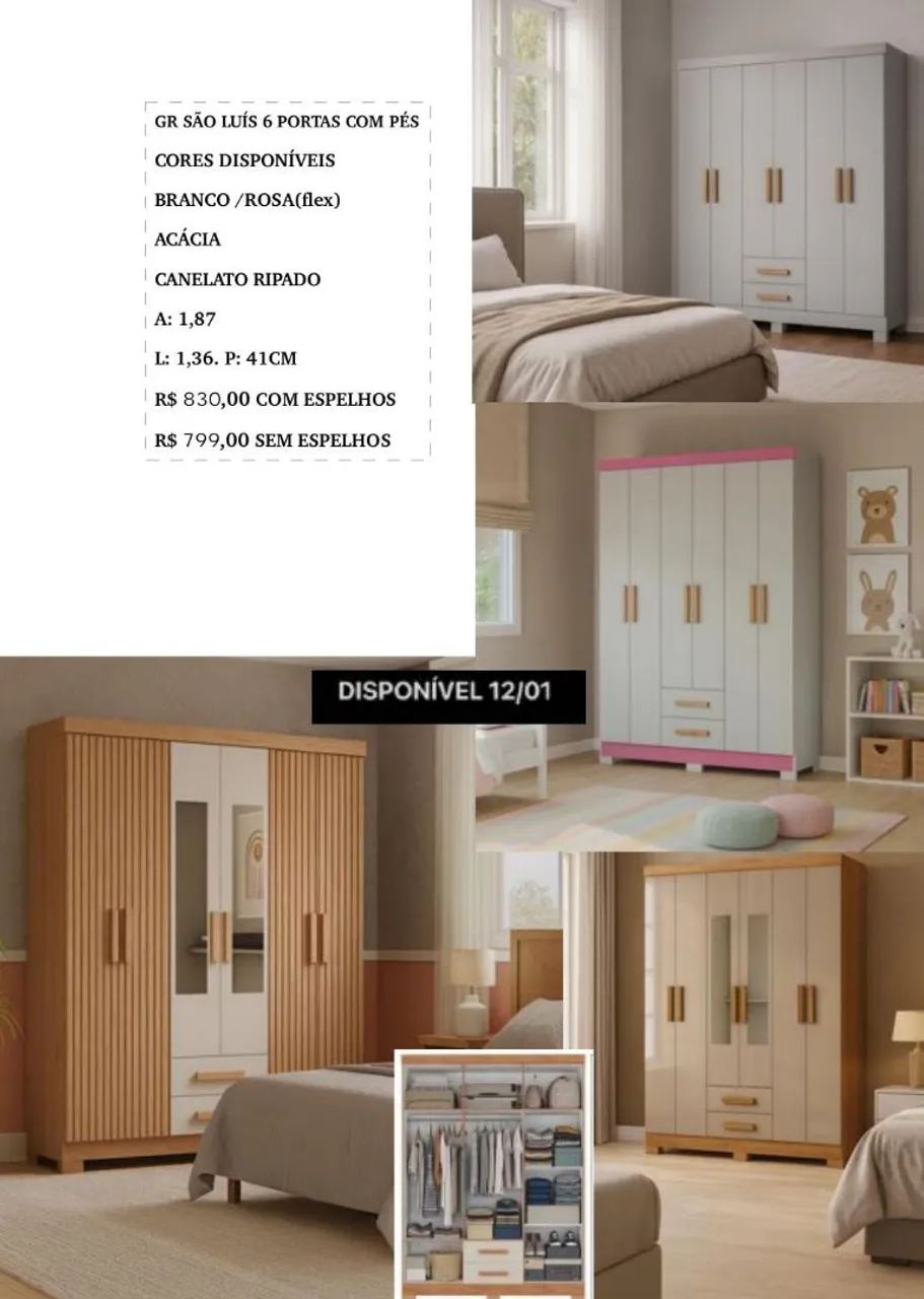 Guarda roupa de solteiro 