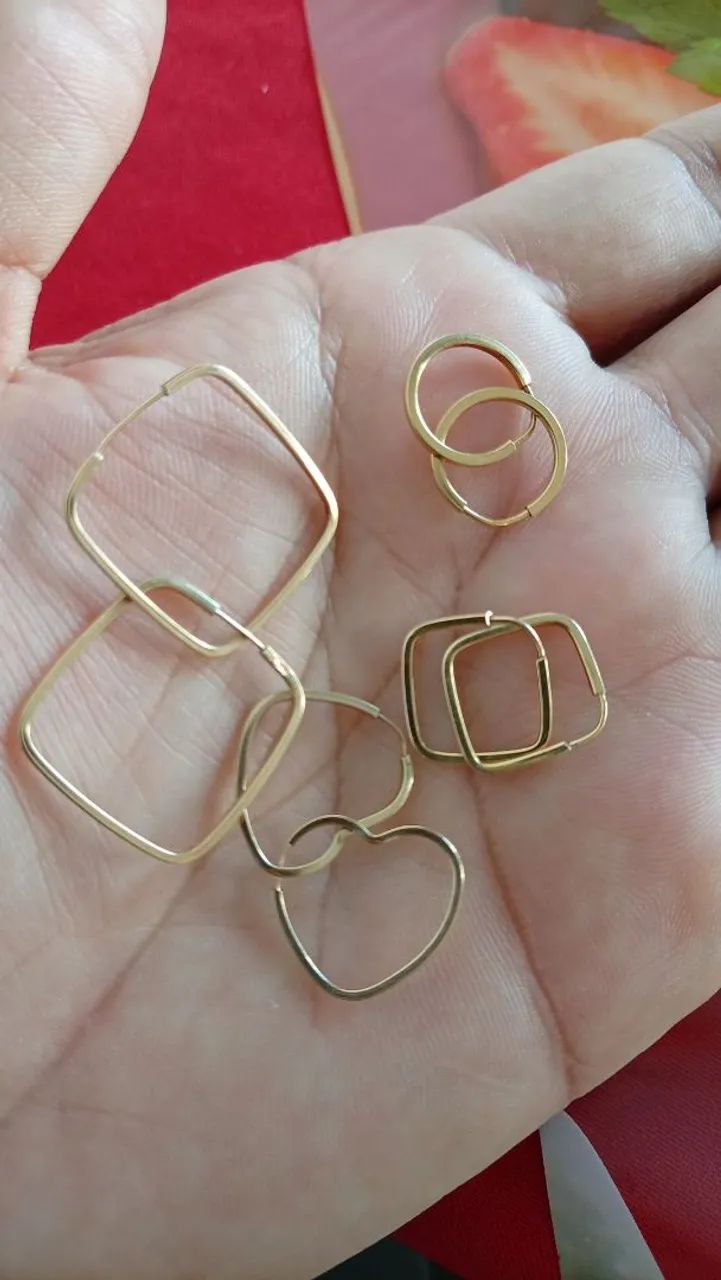 Argola ouro 16k