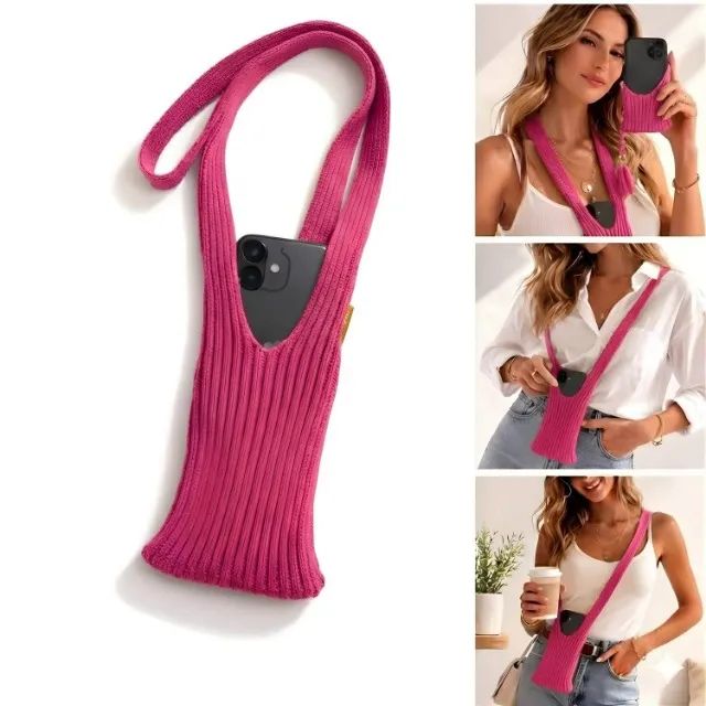 Capa Bolsa Phone Pocket Em Tecido 80cm [Rosa] 