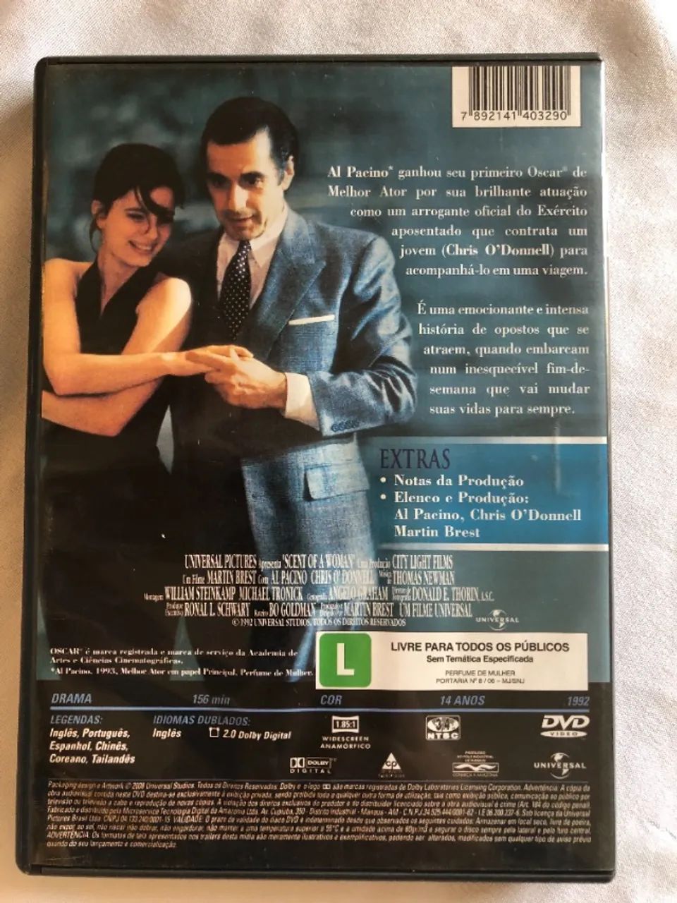 Dvd Filme Perfume De Mulher - Al Pacino - Foto 2