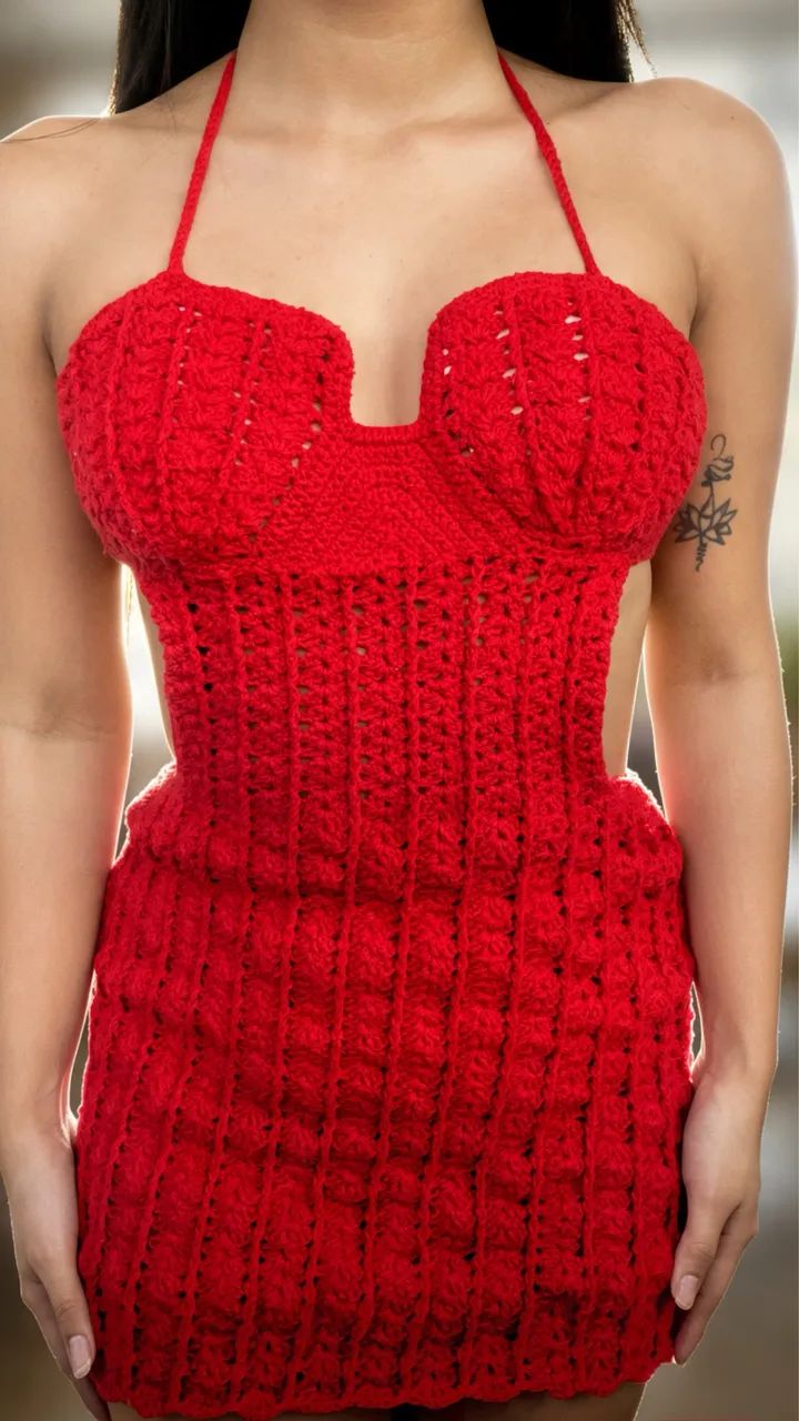 Vestido Sereia Crochê  - Foto 3
