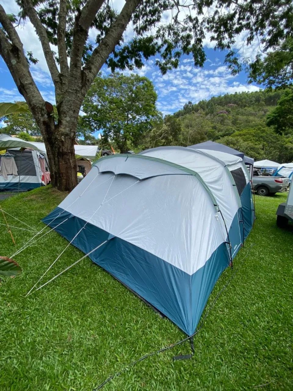Barraca de Camping Arpenaz 5.2 Fresh & Black Quechua - Foto 4