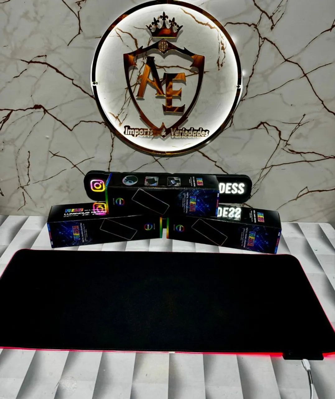 Mousepad Com Led 80x30 - Foto 5