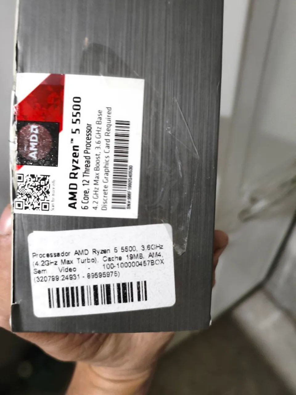 Processador Ryzen 5 5500 com coller box 