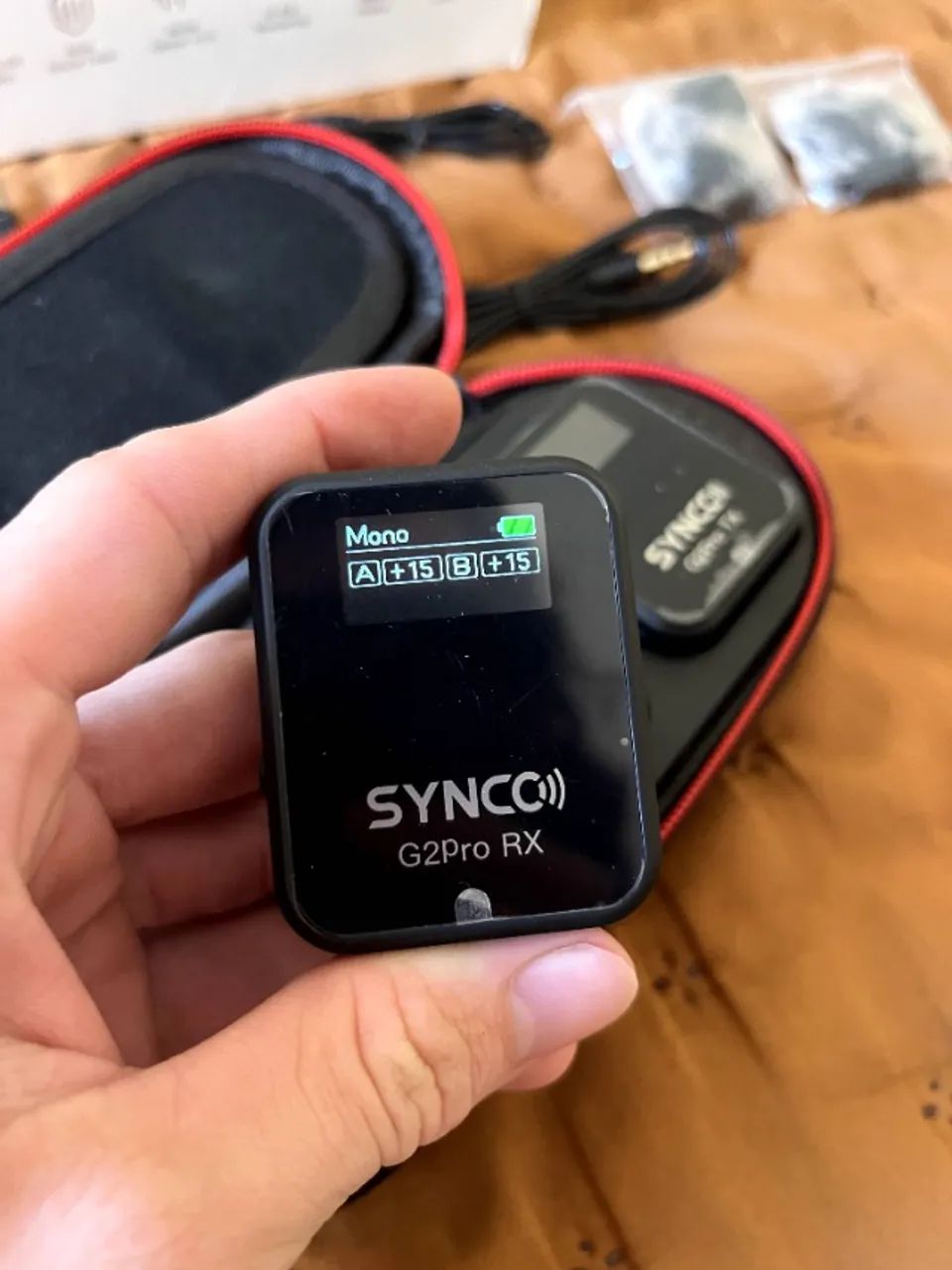 MICROFONE DUPLO WIRELESS SYNCO G2A2 PRO - Foto 3