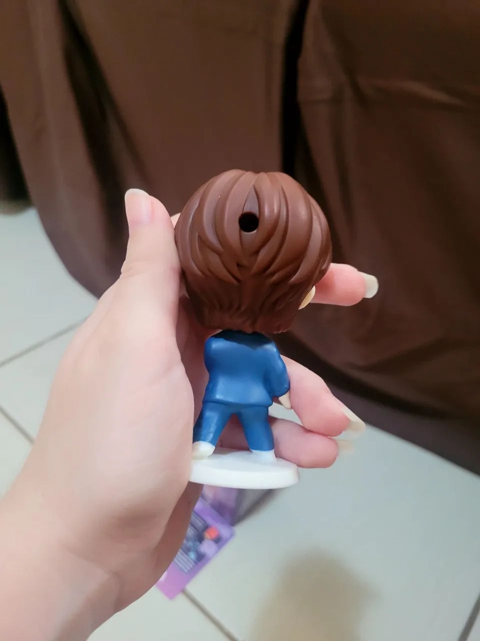Boneco V BTS Tinytan Roxo com caixa - Foto 2
