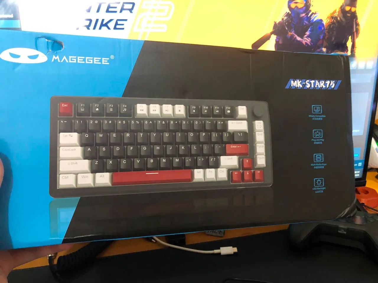 Teclado mecânico com fio Magee 75%  - Foto 4