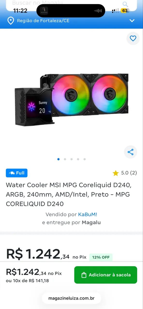 Vendo WaterCooler coreliquid 240d