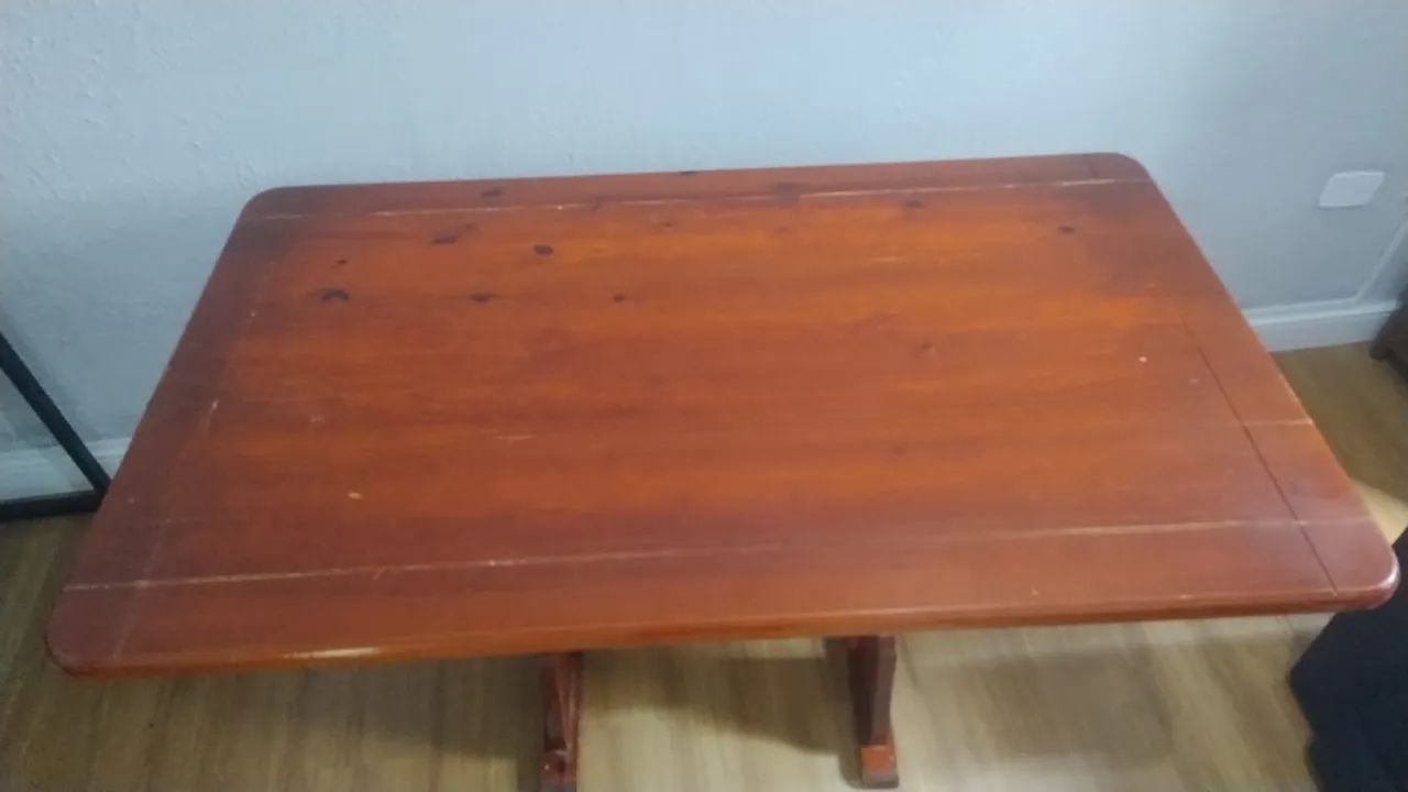 Mesa de madeira maciça desmontável  - Foto 3