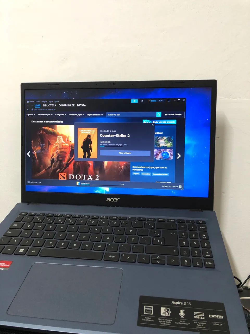 Notebook racer com processador razer 5  - Foto 3