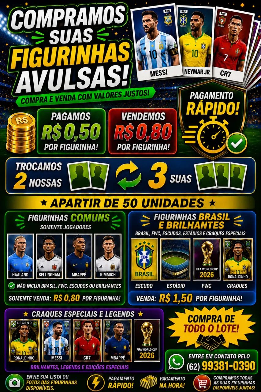 Figurinhas Copa do Mundo 2026 
