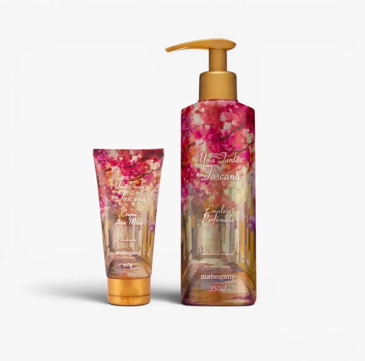 Kit hidratante e creme para mãos Mahogany 