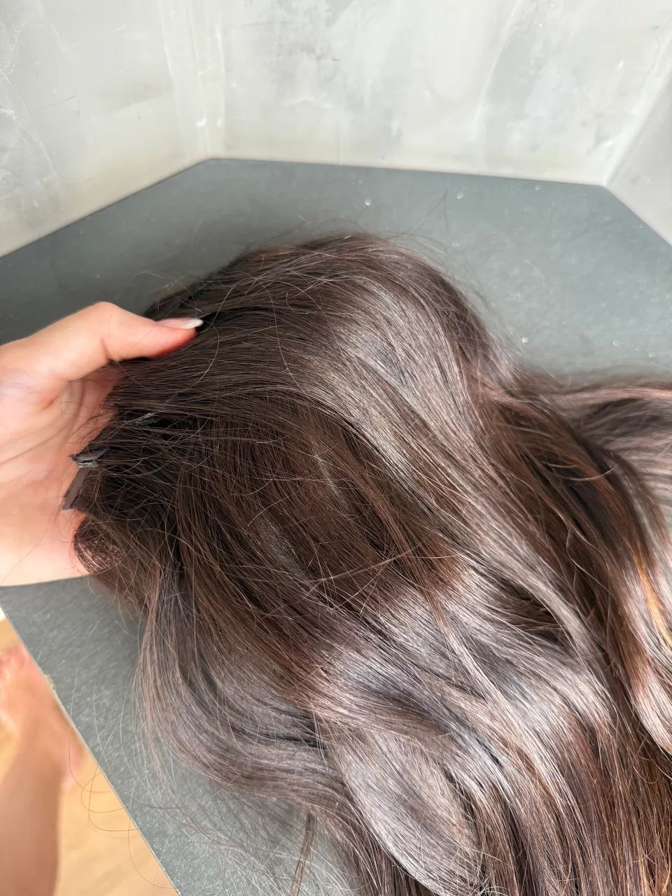 Cabelo 100% natural castanho  - Foto 4