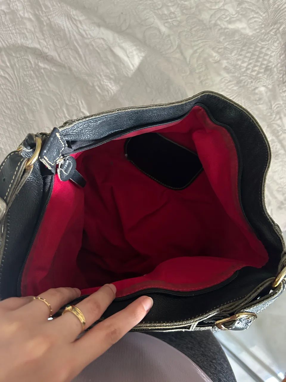 Bolsa 100% em couro  - Foto 4