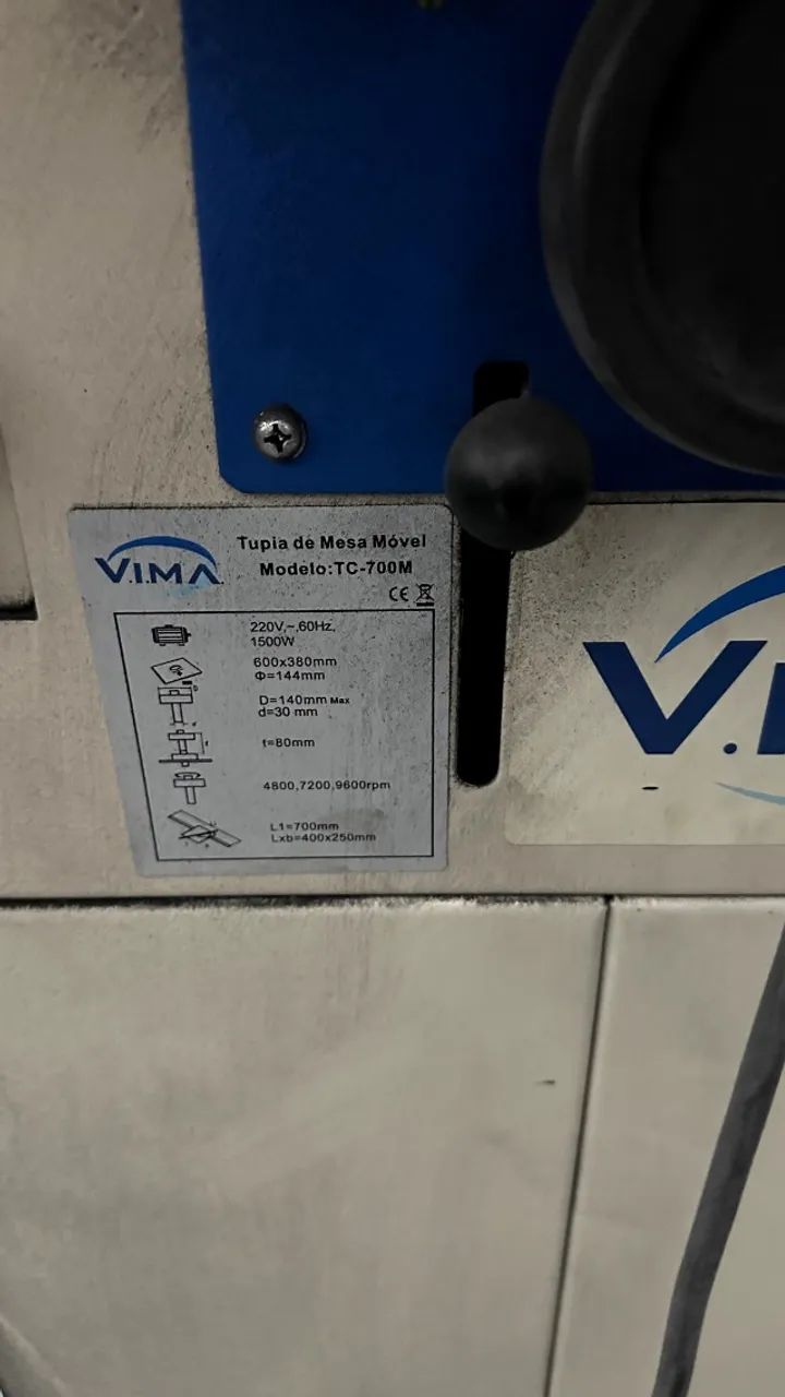 Tupia de Mesa Móvel Vima TC700M 220V, Pouco Uso, Completa - Foto 4