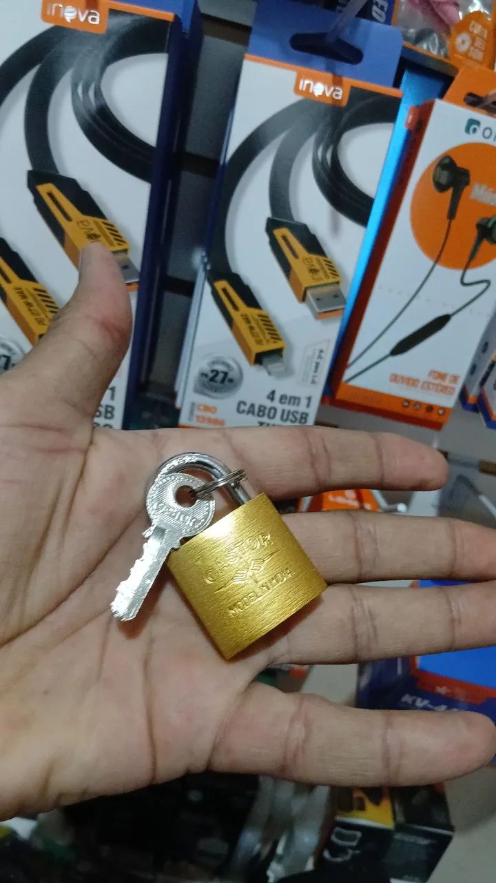 CADEADO 30MM COM 3 CHAVES - Foto 2