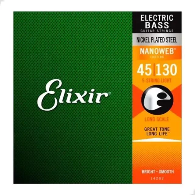 Cordas elixir de contrabaixo para 4 cordas