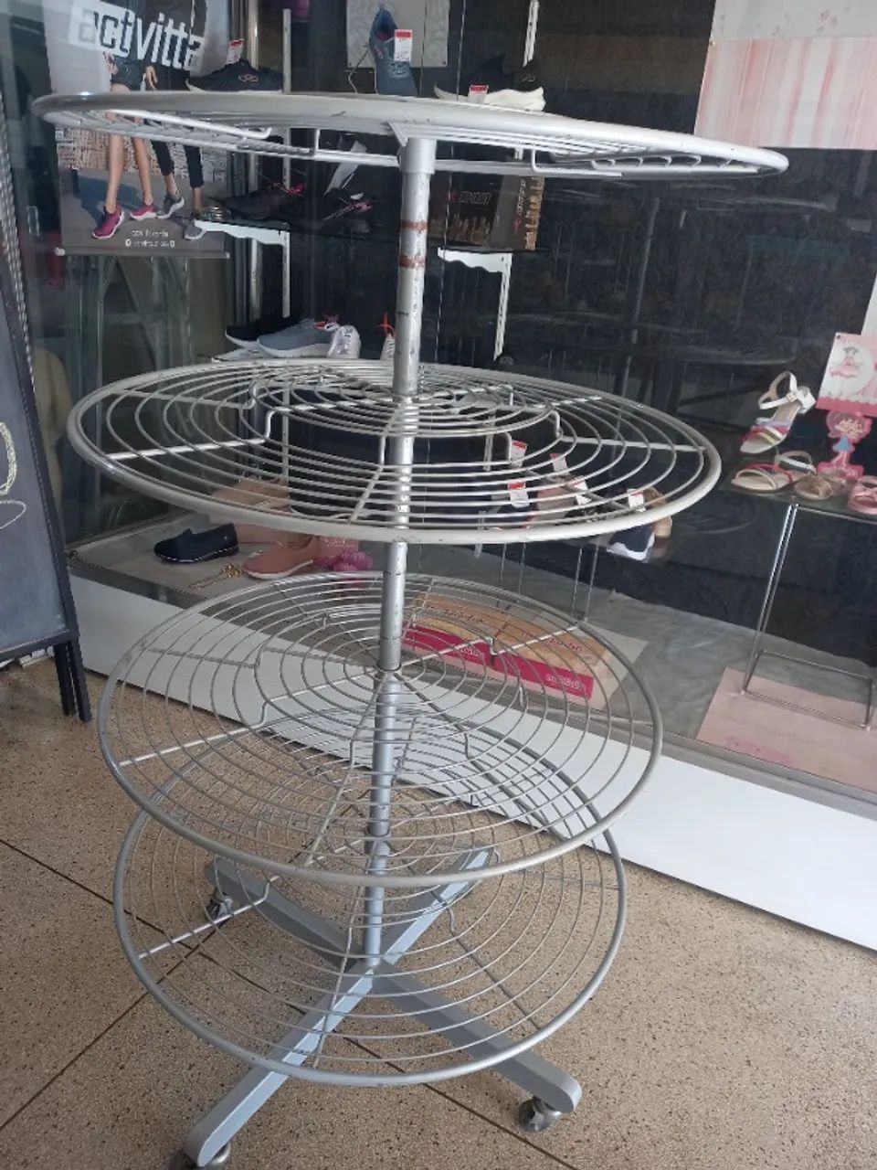 Gondola redonda para lojas de ferro