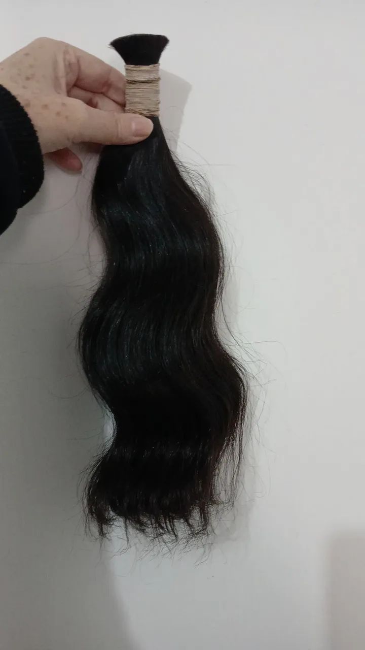 Cabelo Humano 35 cm 100 gr