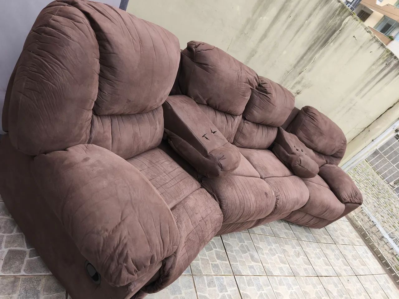 Sofá curvado retrátil e reclinável  - Foto 5
