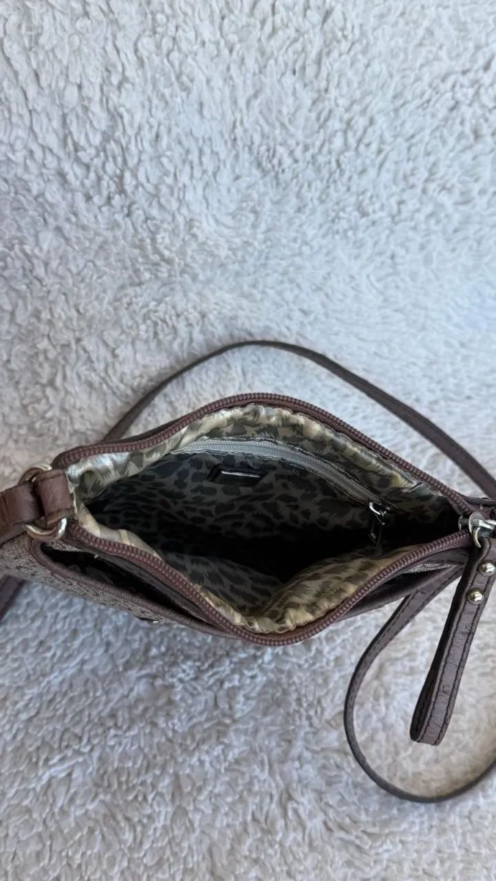 Bolsa Transversal Guess Original - Marrom - Foto 4