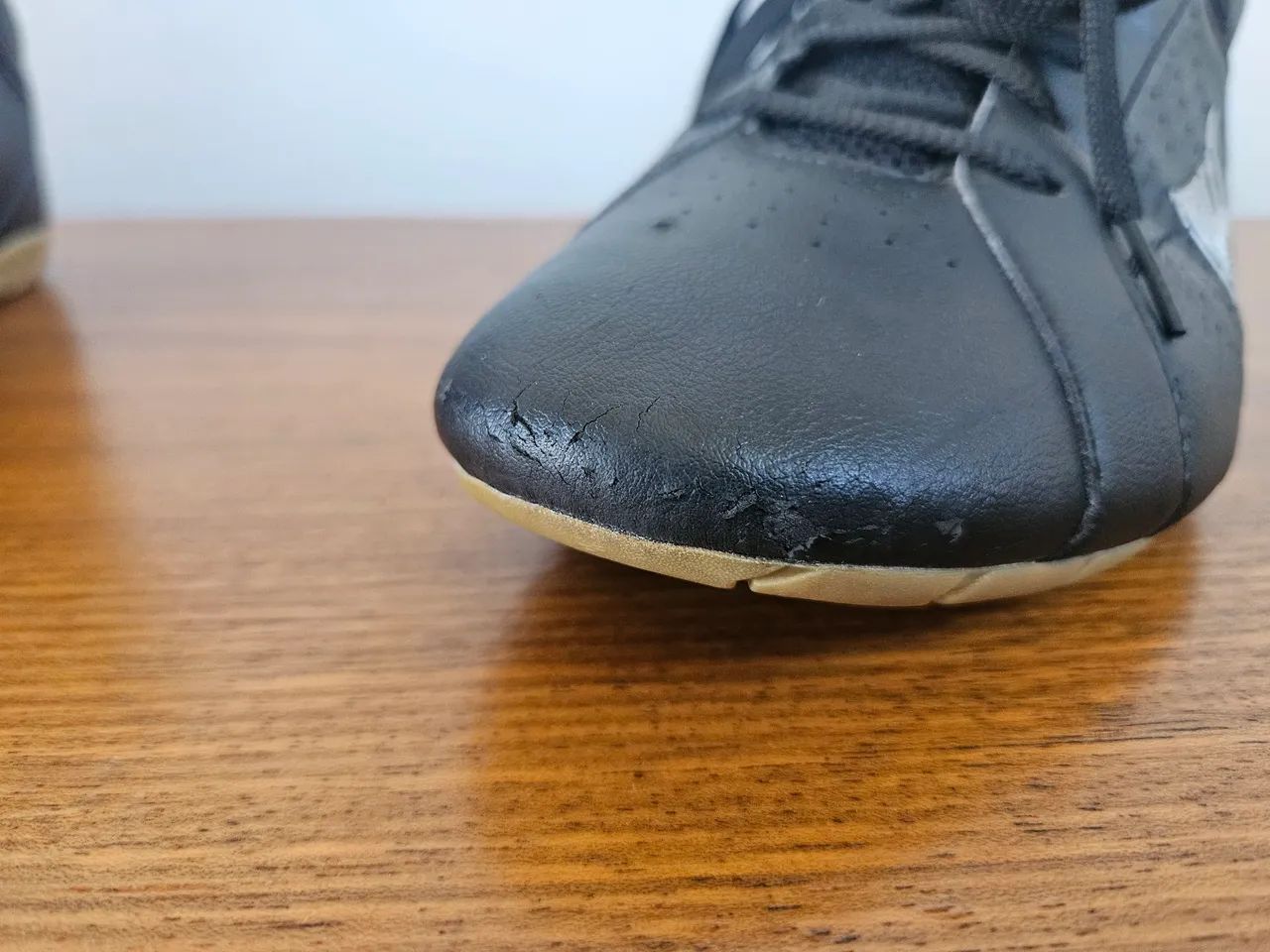 Bota sapatilha sapato tênis wrestling luta kart Everlast semi nova usada pra tocar bateria - Foto 2