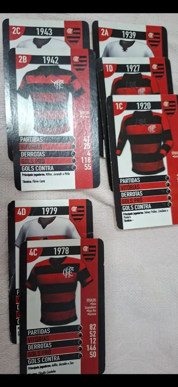 Vendo 32 cards do Flamengo 