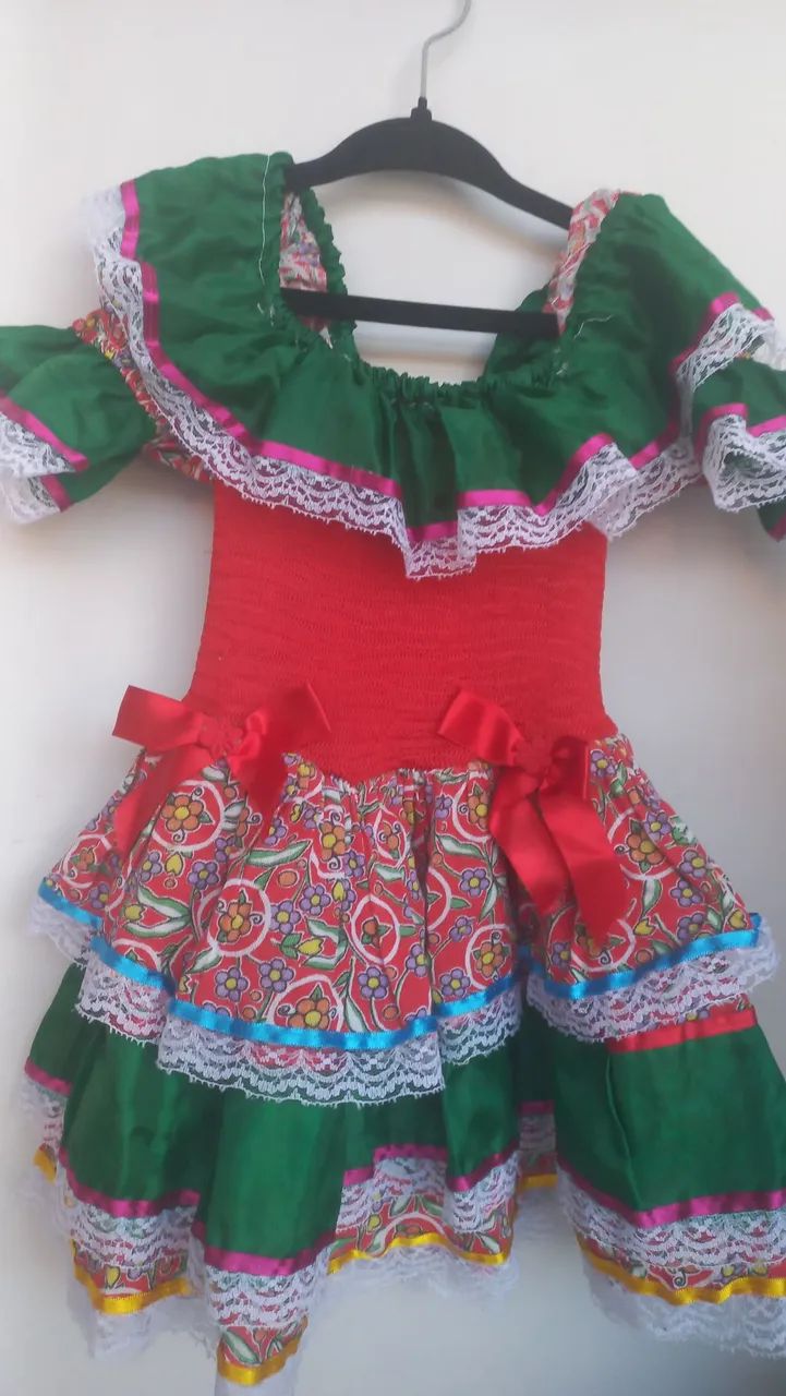 Vestido junino infantil 