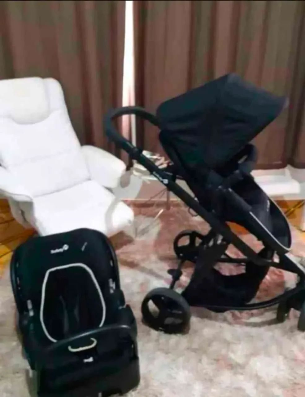 Carrinho de bebê safety mobi Moisés e bebê conforto entrego e aceito cartão 12xvezes  - Foto 2