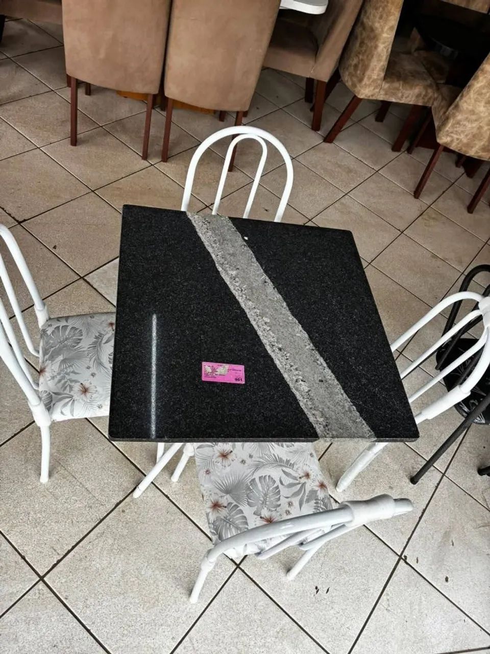 Mesa de mármore 4 lugares NOVA 