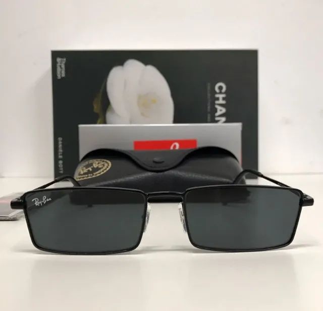óculos de sol ray ban emy all black - Foto 3