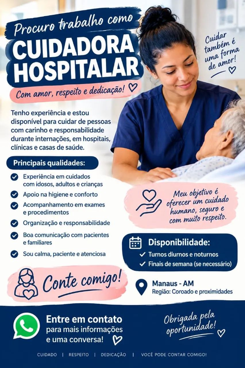 Cuidadora disponível 