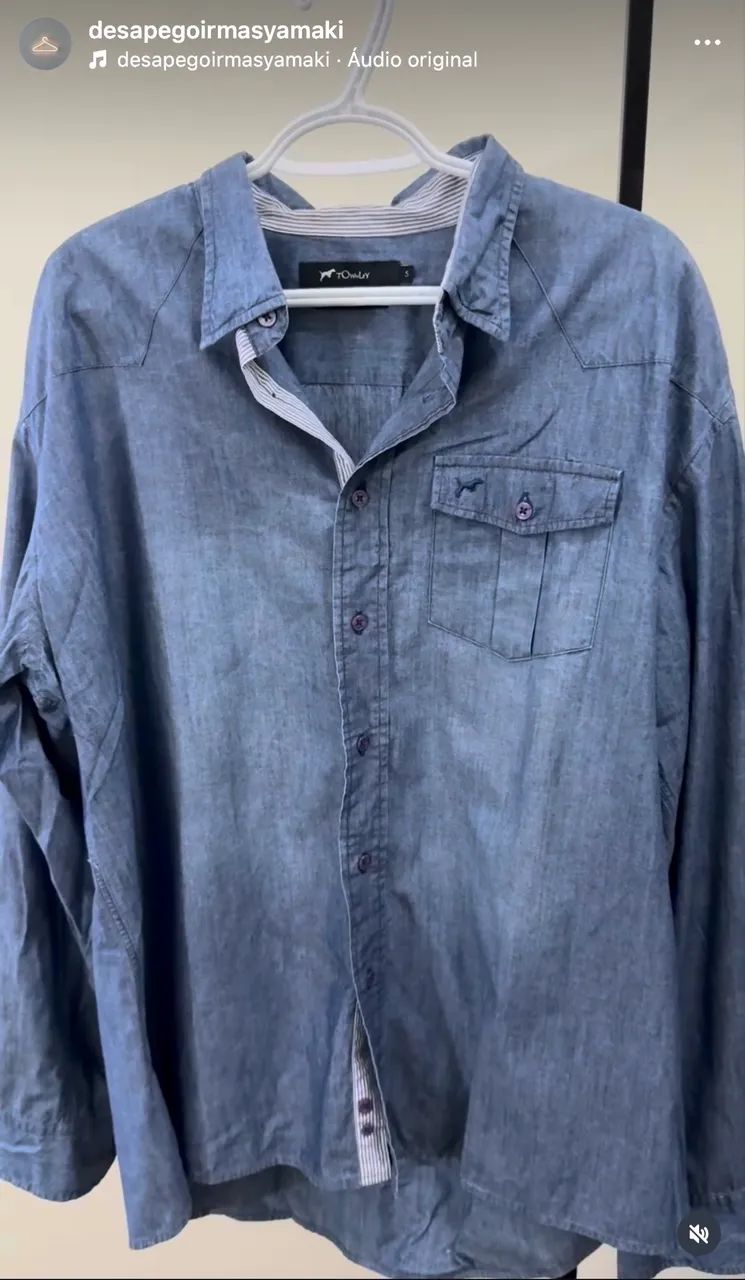 CAMISA ASUL TOWNLEY