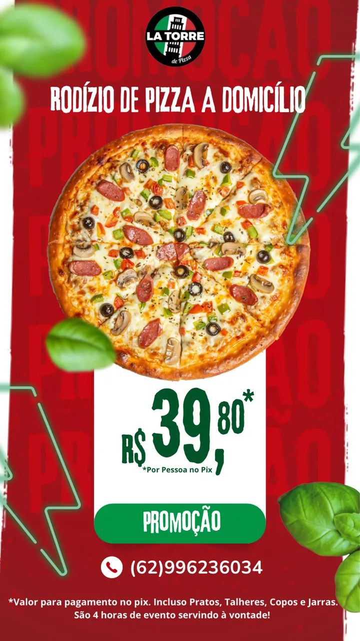 Buffet de Pizza a domicílio  - Foto 2