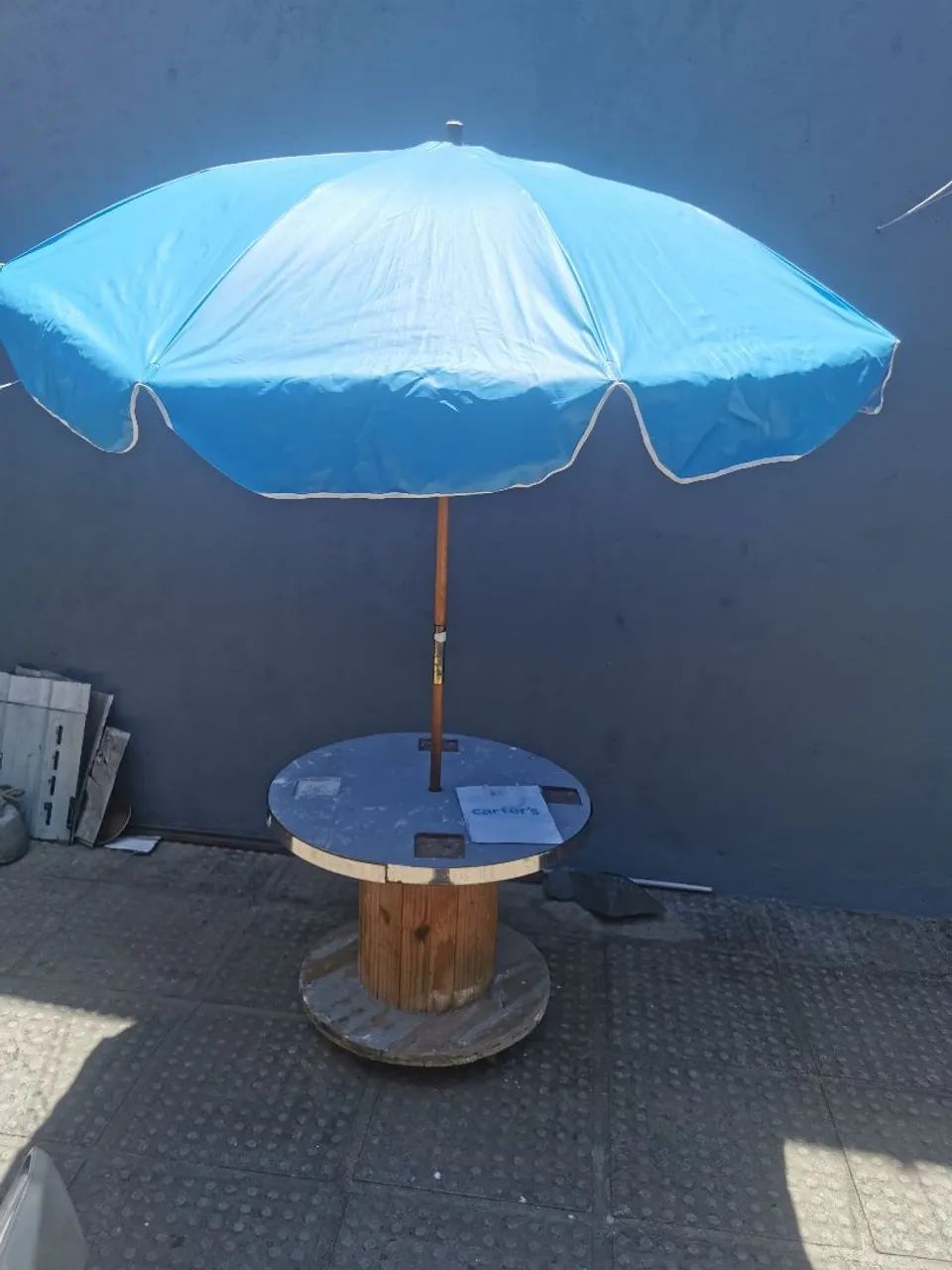 Conjunto para área de lazer Guarda Sol e Mesa 