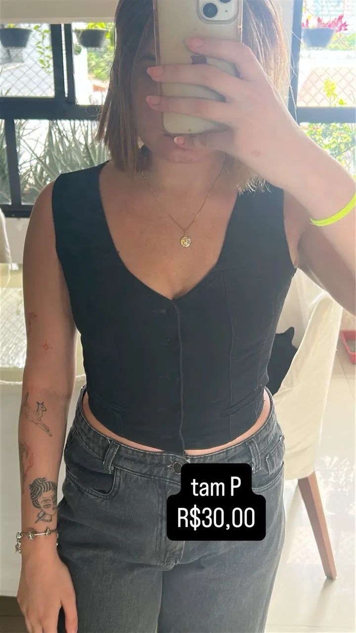 blusa preta