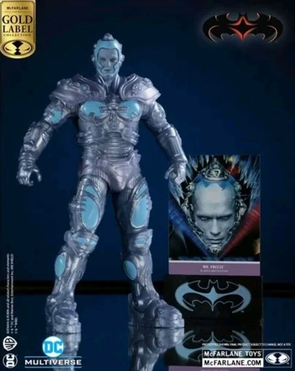 Boneco DC Multiverse Mcfarlane Toys Mr.Freeze Black Light - Foto 3
