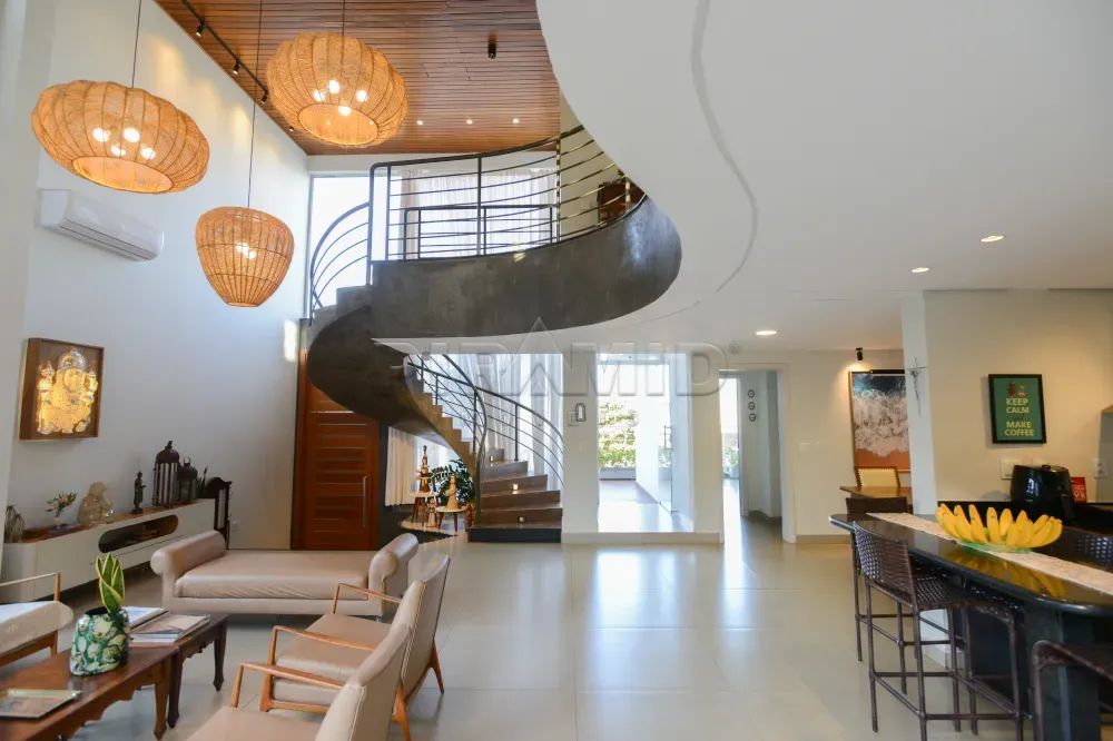 Casa alto padrão em condomínio fechado com 332,06m², Alphaville Zona Sul de Ribeirão Preto