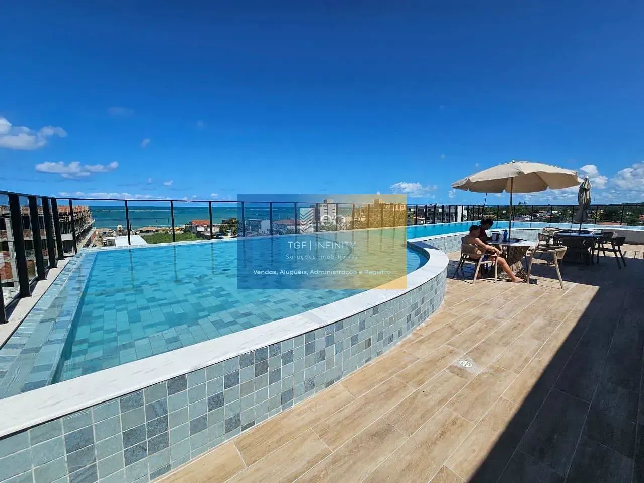 AL MARE  Studio de 21,80m² com Varanda e Rooftop com Piscina de Borda Infinita - Foto 3