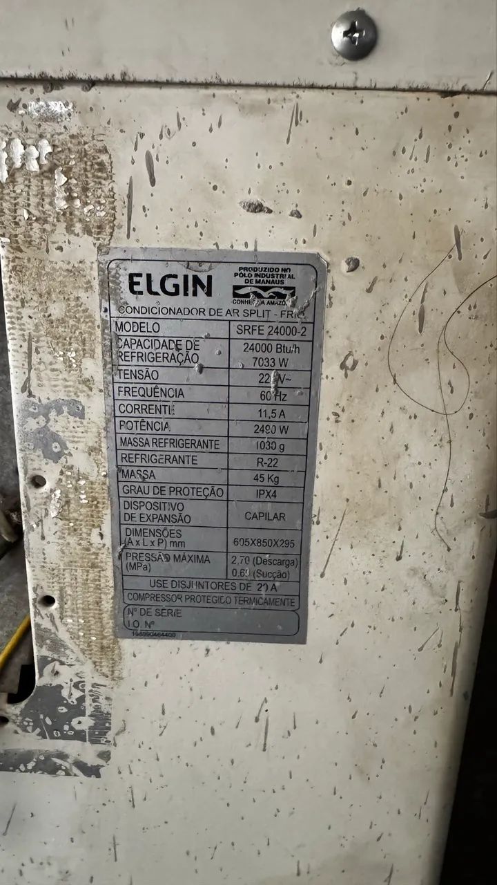 Ar condicionado Elgin 24.000btus