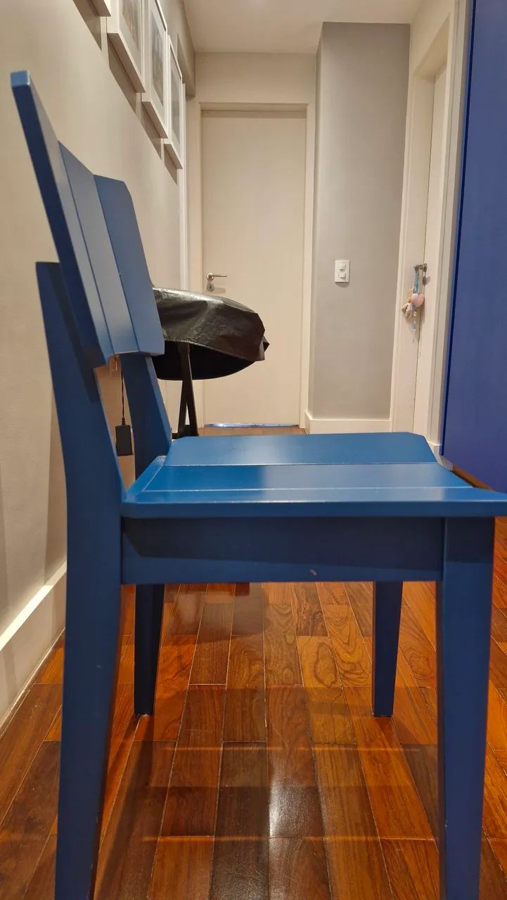 Cadeira Jantar Azul - Oppa Design - Foto 4
