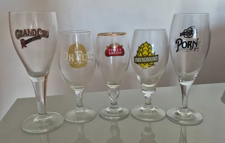 5 Taças de Cerveja