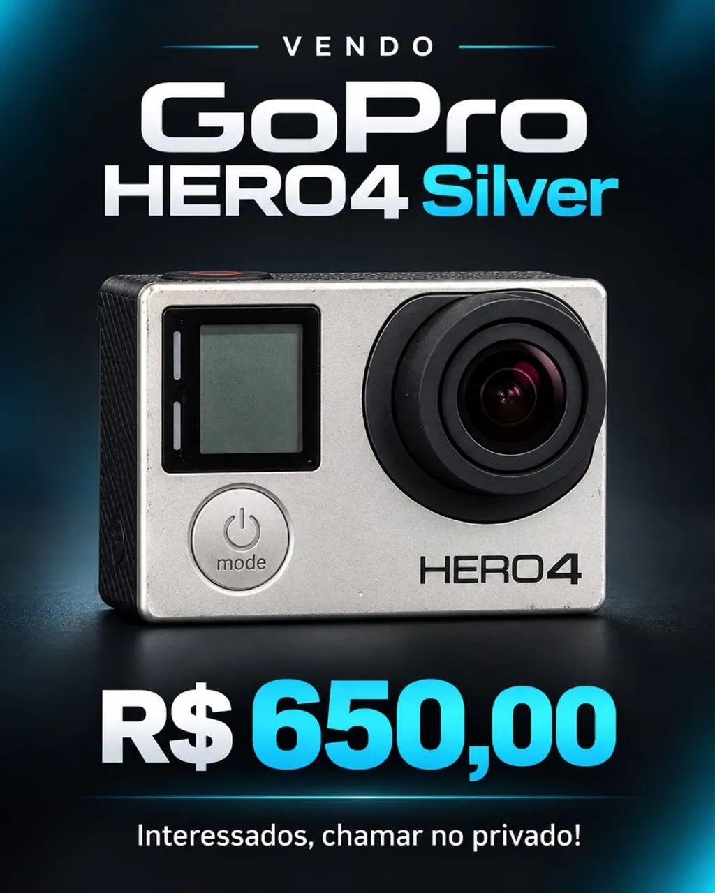 Câmera gopro hero 4 Silver 