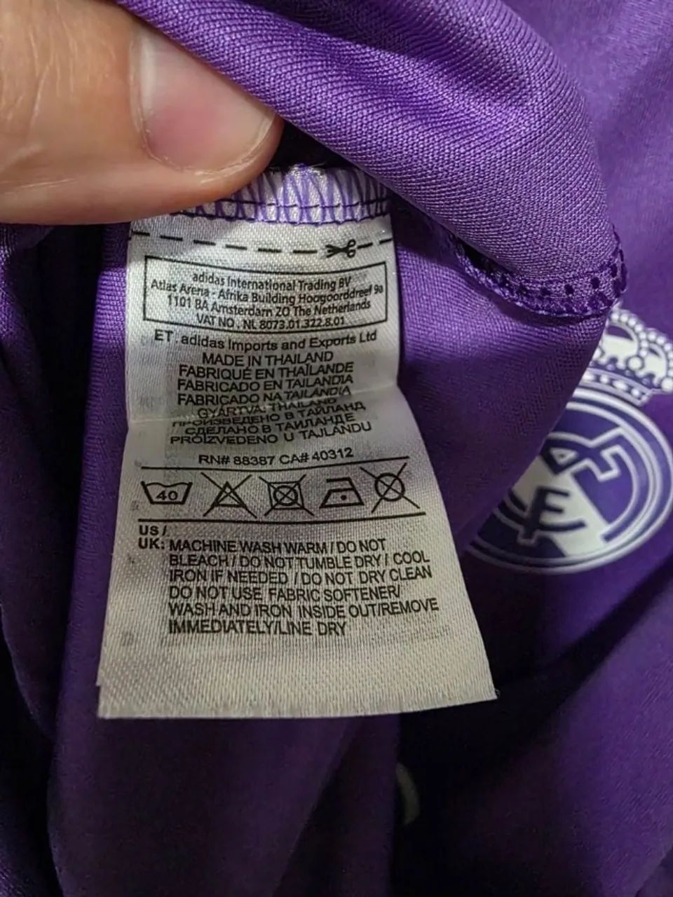 camisa real madrid roxa 16/17 - Foto 2