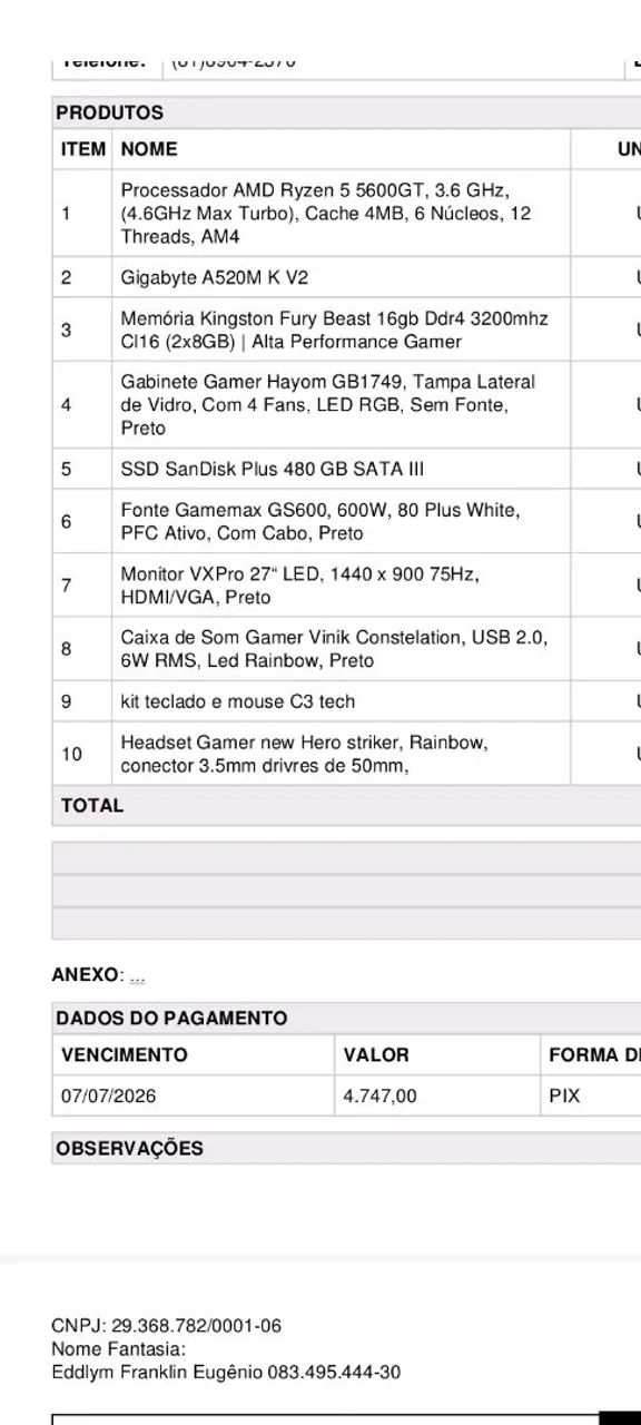 VENDO PC COMPLETO E NOVO  - Foto 2