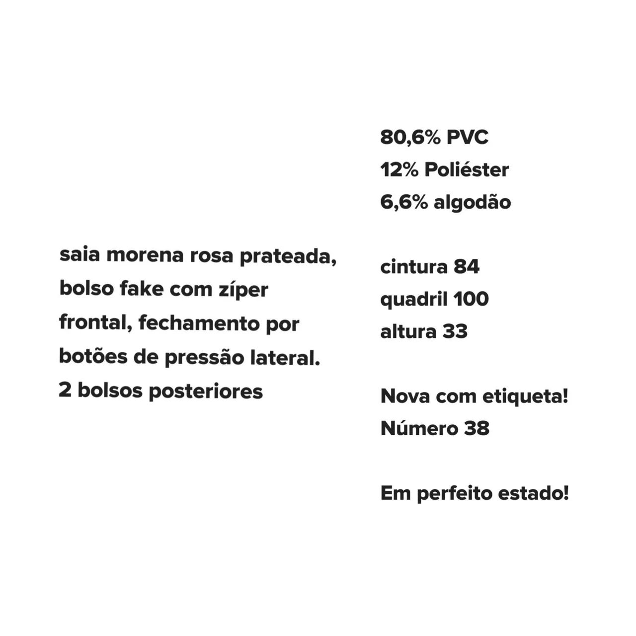 Saia Morena Rosa tamanho 38 - Foto 3